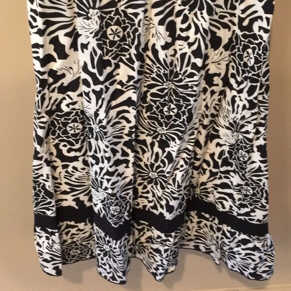 Black/cream Halter Dress women’s size 10 - Picture 3 of 7